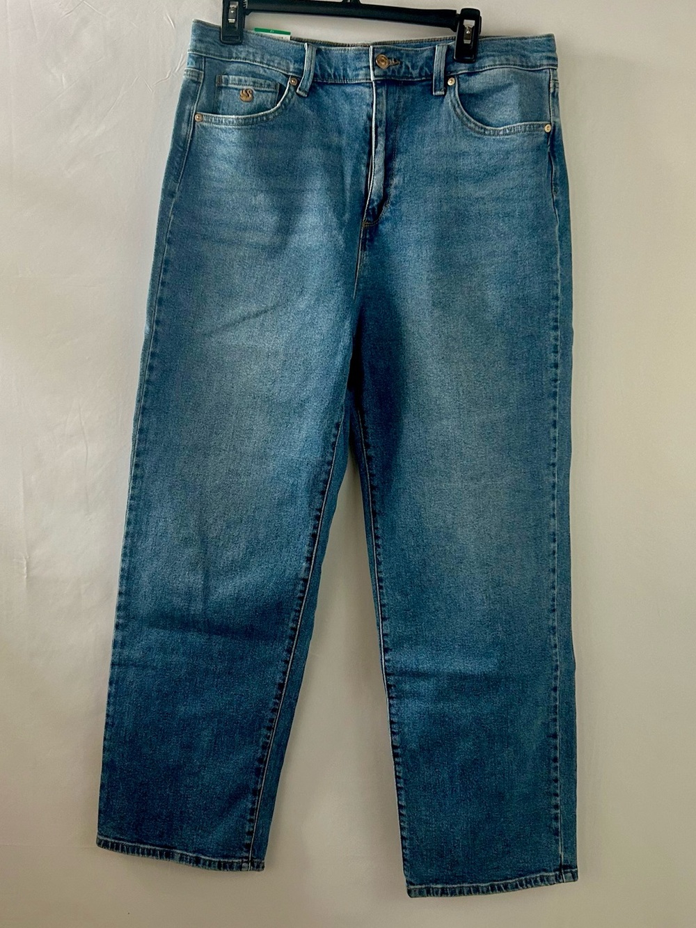 NEW Gloria Vanderbilt Relaxed Straight Leg Stretch Jeans Women's Size 12